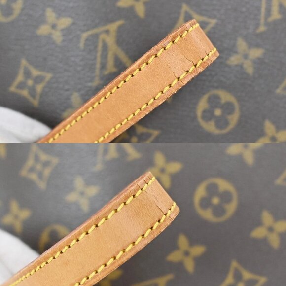 LOUIS VUITTON Logo Drouot Shoulder Bag Monogram Leather Brown - Picture 15 of 16